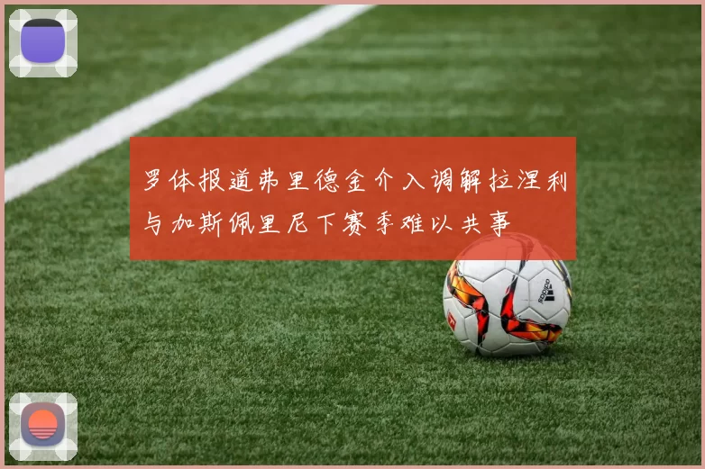 罗体报道弗里德金介入调解拉涅利与加斯佩里尼下赛季难以共事